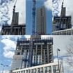 The 130 million 32 storey tower is progressing.