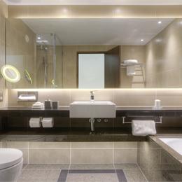 Steel-framed bathroom pods for hotels