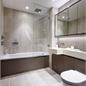 Ceramic tiled bathroom and shower room for luxury apartments